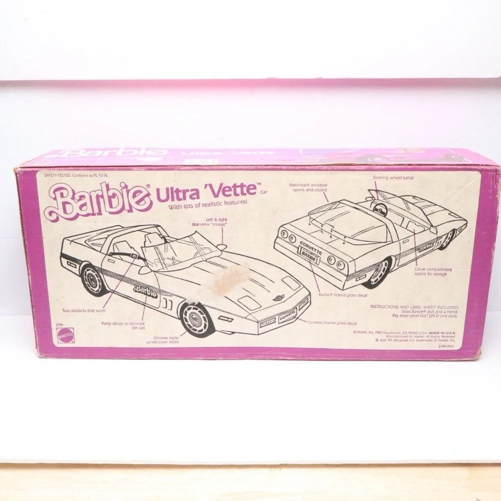 1985 Barbie Ultra Vette‎ Corvette Mattel #2784 Vintage NEW Sealed Box